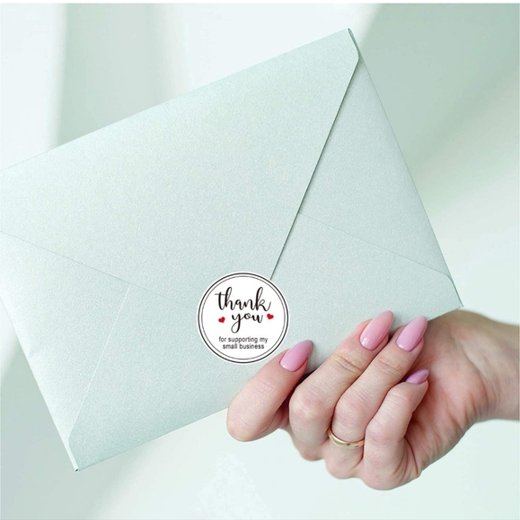 50 ct  are 2" Round Thank You Stickers Roll Labels|Used for Business - Picture 5 of 11